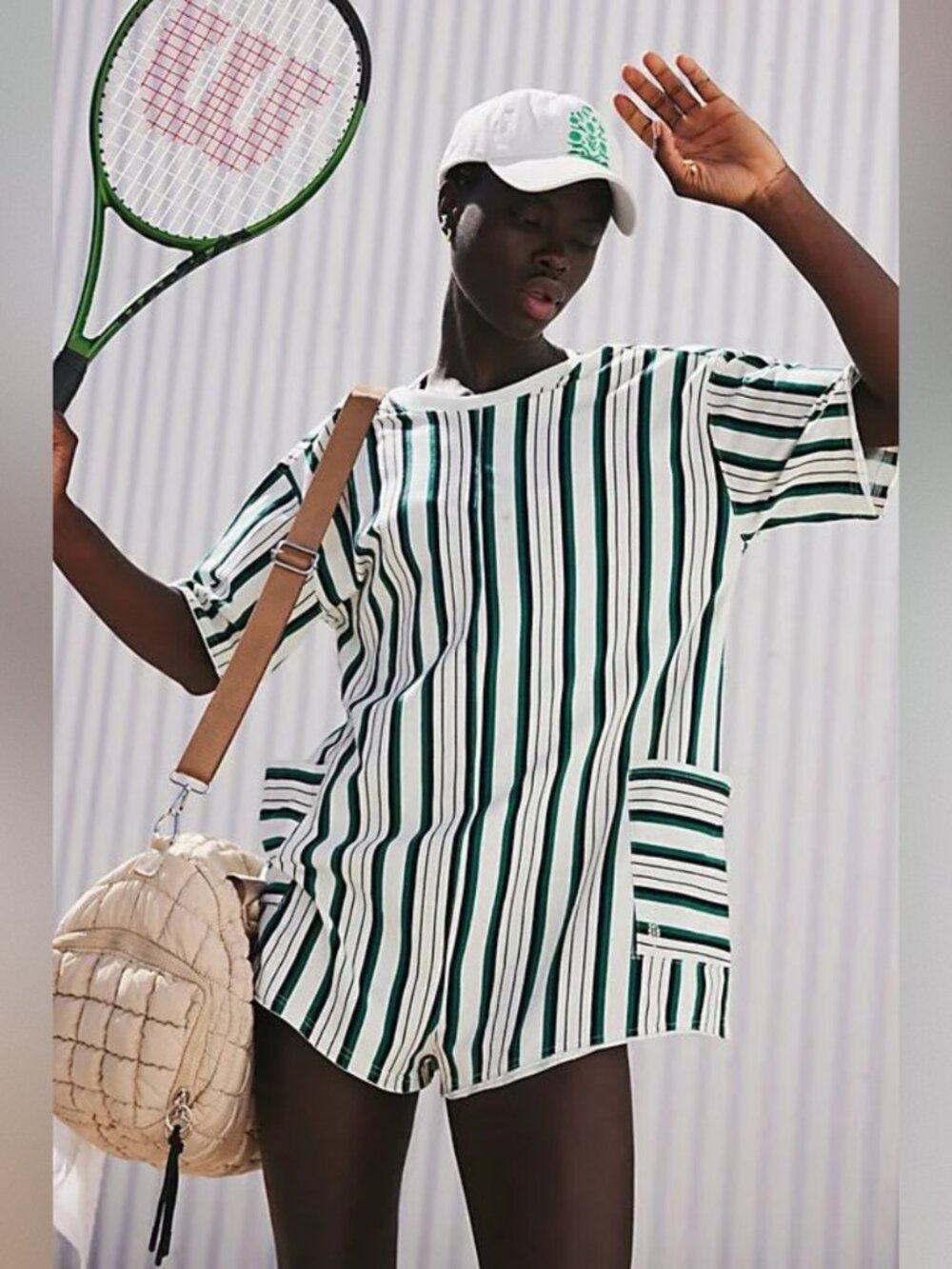 Free People Movement Hot Shot Printed Tee Romper NWOT